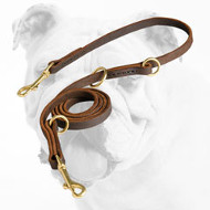 Multimode Leather Bulldog Leash