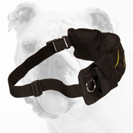Nylon Bulldog Pouch with Three Pockets and Waist Strap