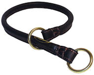 Great Rolled Leather Dog Collar/Choke Collar for Bulldog