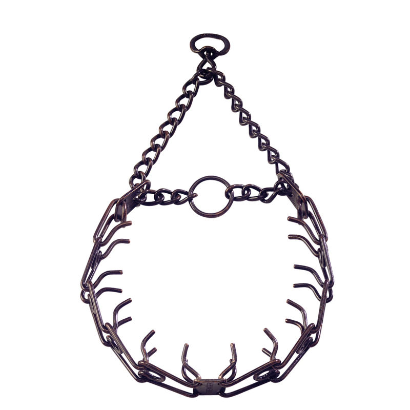 Prong dog collar,pinch collar made Steel-Antique Copper plated