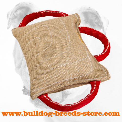Extra Strong Jute Bulldog Bite Pad with 3 Handles