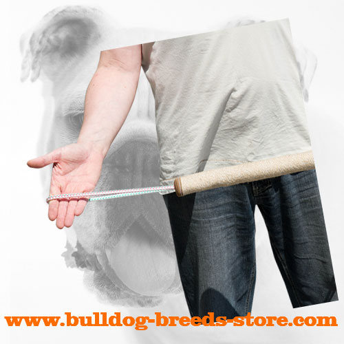 Jute Bulldog Play Roll for Mobile Activities