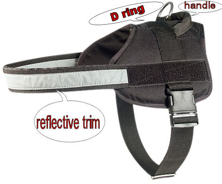 Padded Harness Service Dog Vest for Bulldog