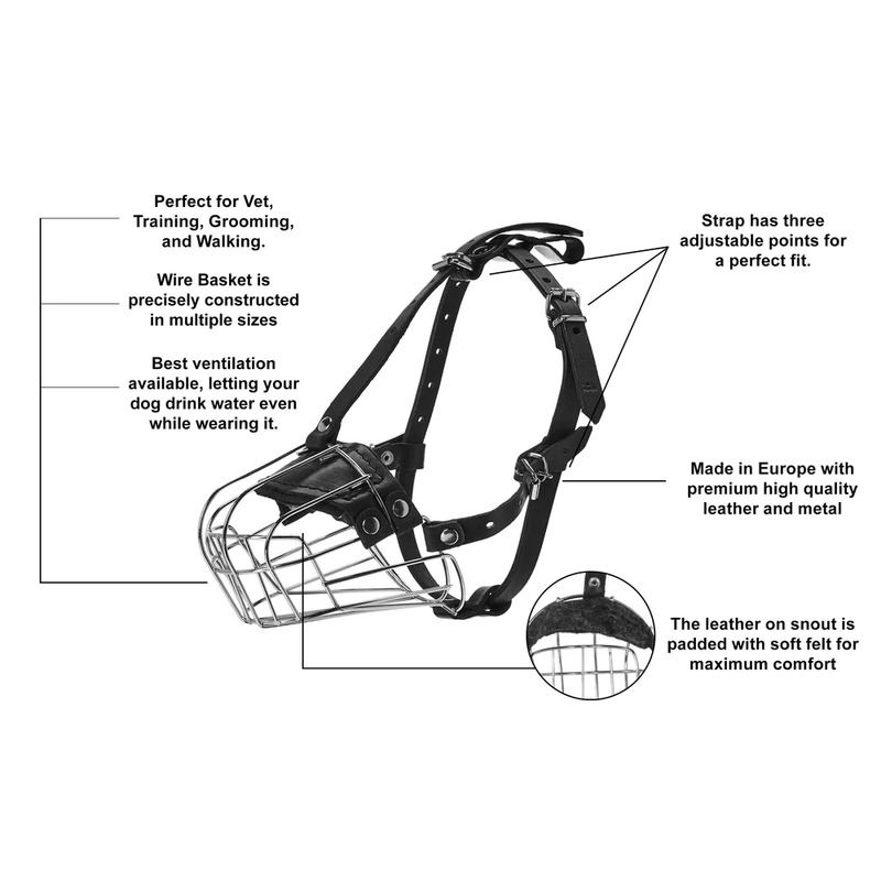 Delta Metal Wire Basket Dog Muzzle