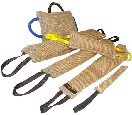 Bulldog Training Supplies Jute Bite Tugs Set