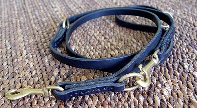 Leather dog leash for training,walking,tracking- Length 5-7 foot