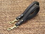 Short leather dog leash- short dog lead - LEASH HANDLE
