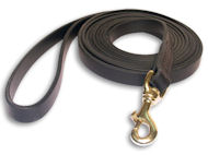 Leather dog leash handcrafted and stitched-3/4inch to 6 FT- L2ST