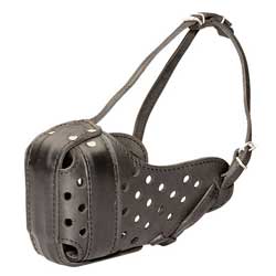 Reliable Leather Bulldog Muzzle for Training