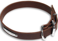 Leather Brown collar 26'' for Bulldog /26 inch dog collar-C456